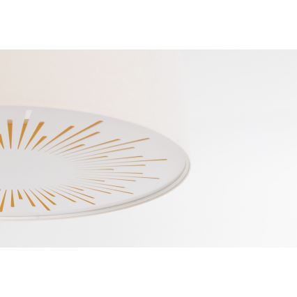 Kattovalo RAYS 2xE27/60W/230V halkaisija 40 cm valkoinen