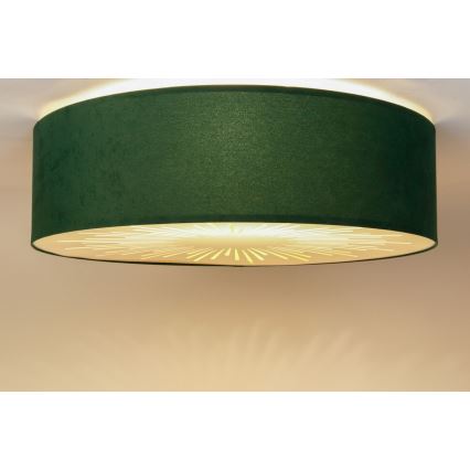 Kattovalo RAYS 2xE27/60W/230V halkaisija 40 cm vihreä