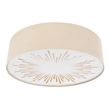 Kattovalo RAYS 2xE27/60W/230V halkaisija 60 cm beige