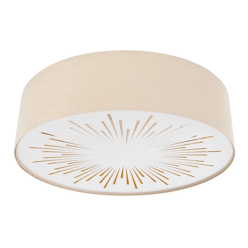Kattovalo RAYS 2xE27/60W/230V halkaisija 60 cm beige