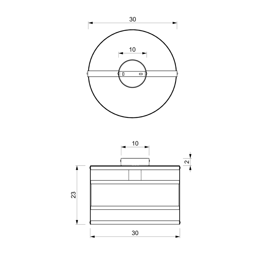 Kattovalo RIM 1xE27/60W/230V