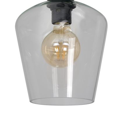 Kattovalo SANTIAGO 1xE27/60W/230V läpinäkyvä