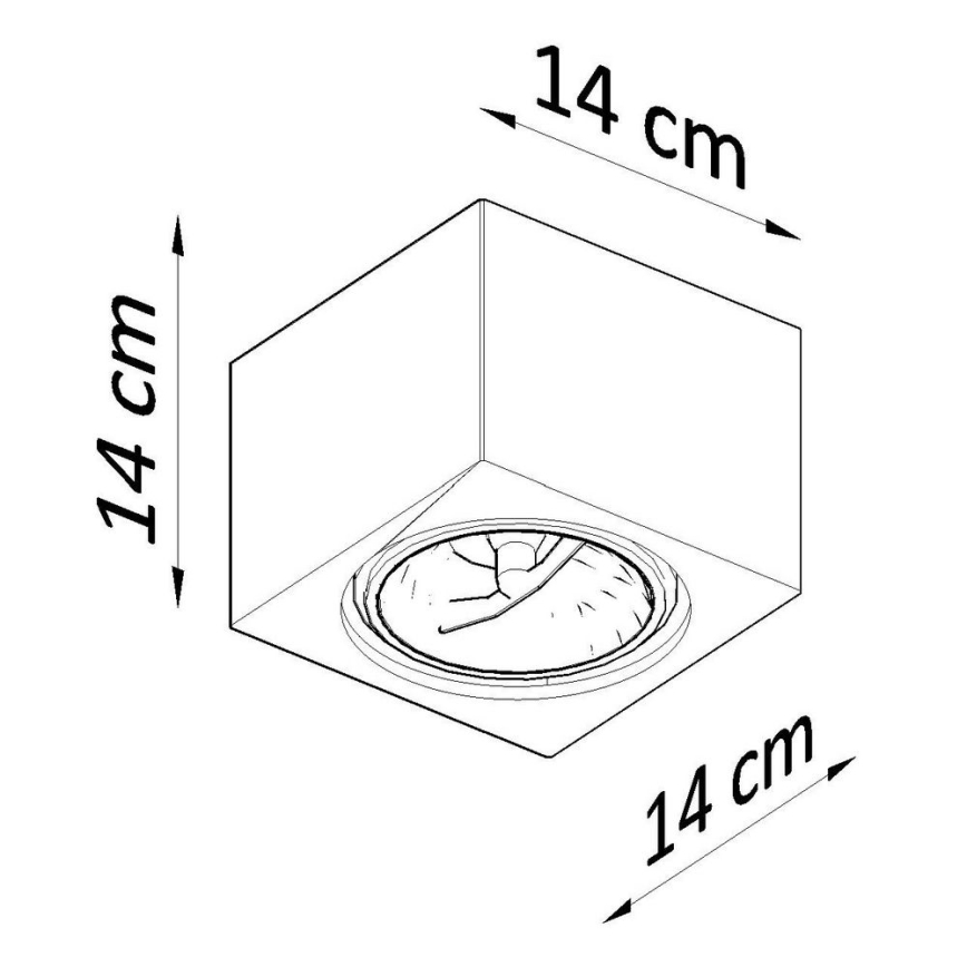 Kattovalo SEIDA 1xGU10/40W/230V