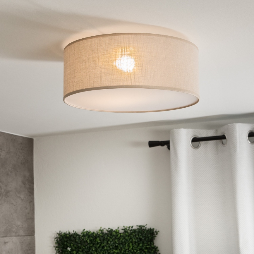 Kattovalo SIRJA 1xE27/60W/230V halk. 35 cm beige