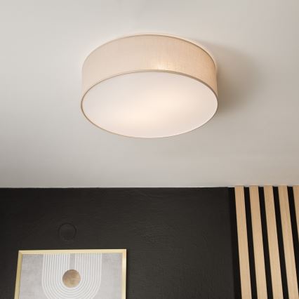 Kattovalo SIRJA 2xE27/60W/230V halk. 45 cm beige