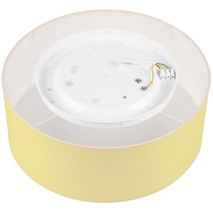 Kattovalo SIRJA PASTEL DOUBLE 2xE27/15W/230V halkaisija 35 cm keltainen