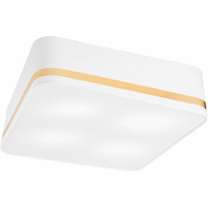 Kattovalo SIRJA SQUARE 4xE27/60W/230V 45x45 cm valkoinen