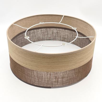 Kattovalo SIRJA WOOD 1xE27/15W/230V halkaisija 35 cm ruskea/tammi