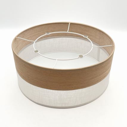 Kattovalo SIRJA WOOD 1xE27/15W/230V halkaisija 35 cm valkoinen/tammi