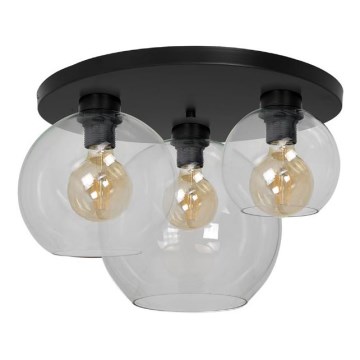 Kattovalo SOFIA 3xE27/60W/230V läpinäkyvä