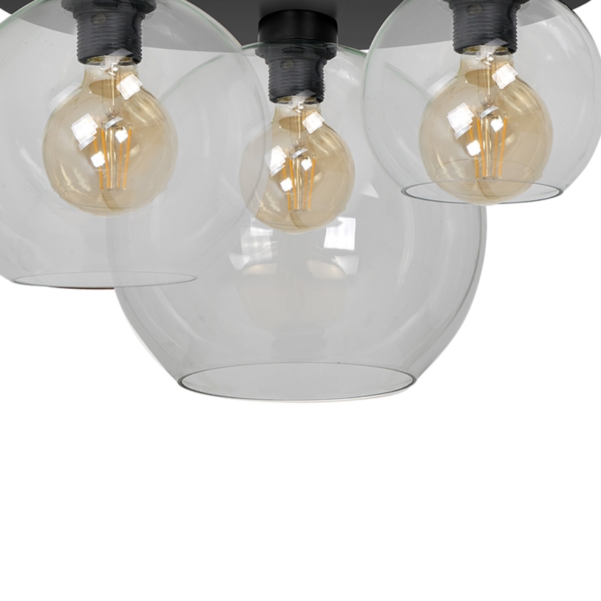 Kattovalo SOFIA 3xE27/60W/230V läpinäkyvä