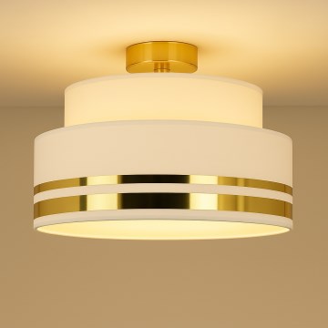 Kattovalo TAMI 1xE27/60W/230V halkaisija 40 cm kerma/kulta