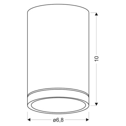 Kattovalo TUBA GU10/15W/230V