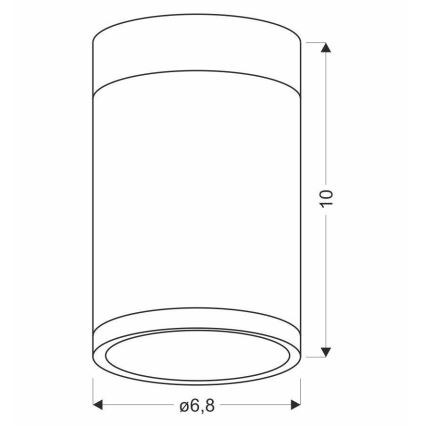 Kattovalo TUBA GU10/15W/230V
