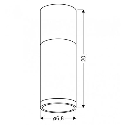 Kattovalo TUBA GU10/15W/230V