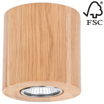 Kattovalo WOODDREAM 1xGU10/6W/230V tammi - FSC-sertifioitu