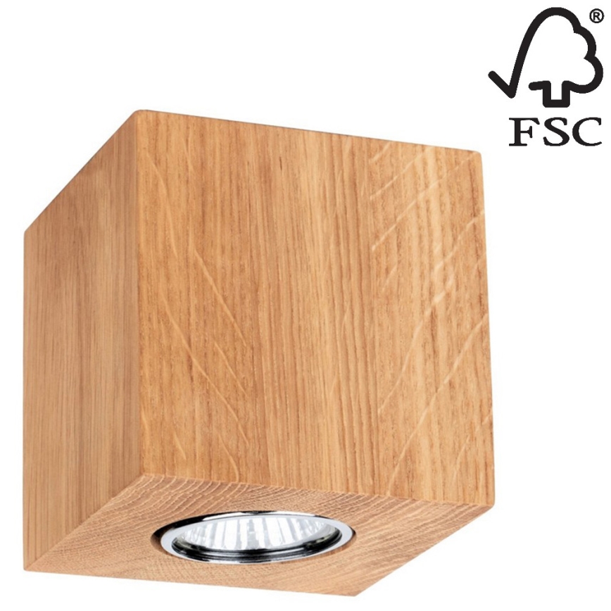 Kattovalo WOODDREAM 1xGU10/6W/230V tammi - FSC-sertifioitu