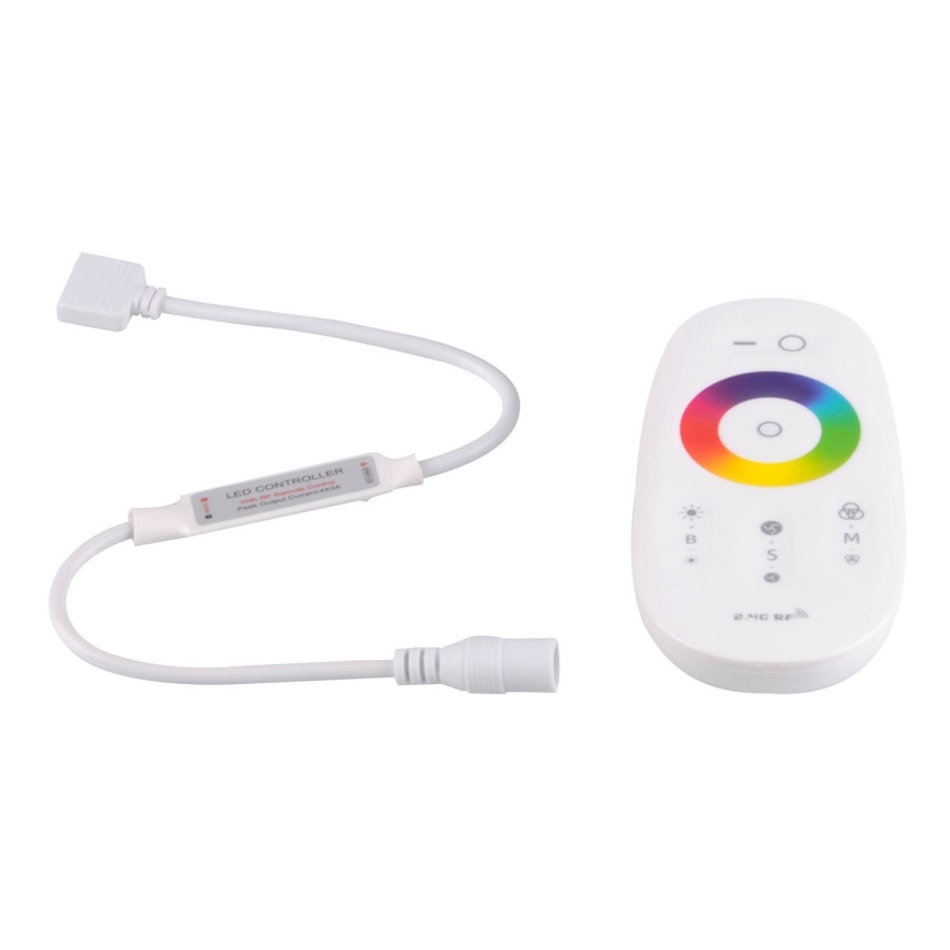 Kaukosäädin RGBW LED-nauhoille 12-24V 2,4GHz + kytkin