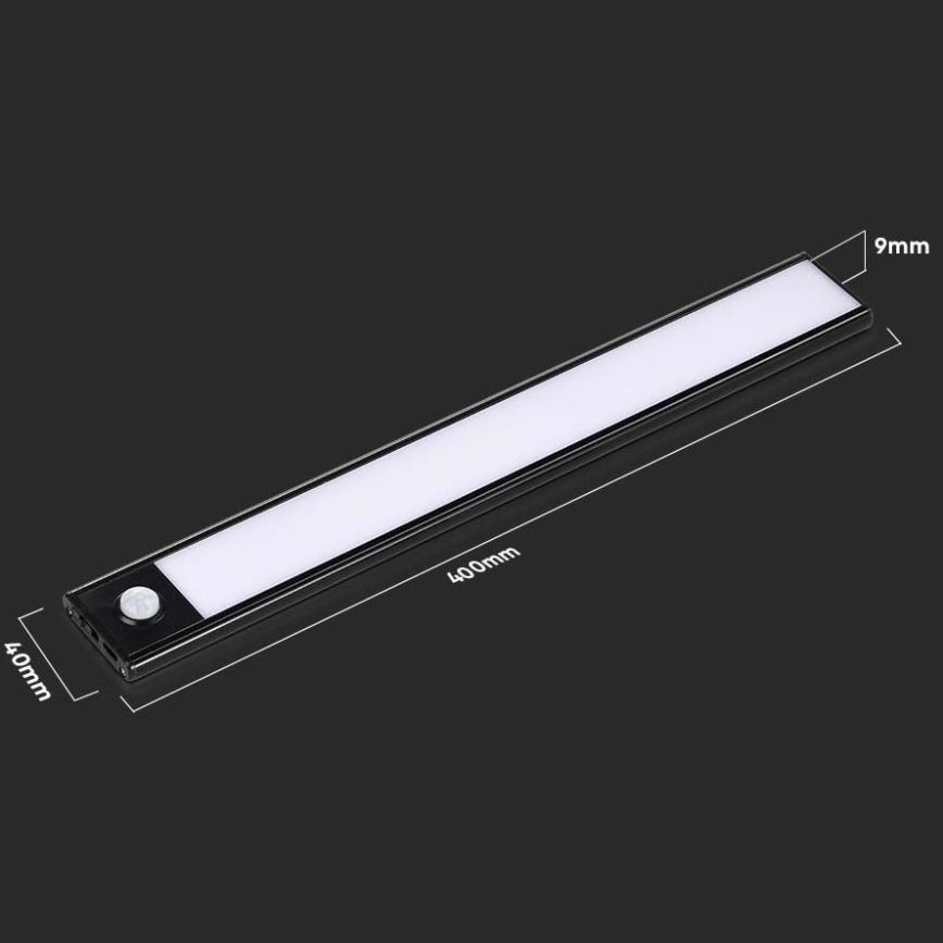Keittiökaappien alla oleva LED-valo anturilla LED/2W/5V 4000K 2200 mAh