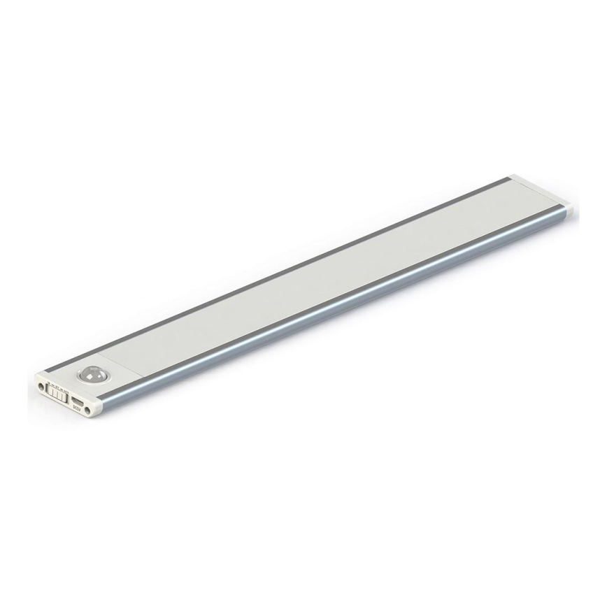 Keittiökaappien alla oleva LED-valo CABINET-4 PIR-anturilla LED/1,5W/230V 1100mAh 4000K