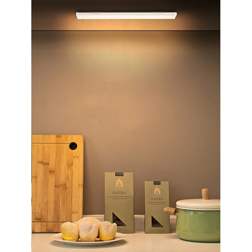 Keittiökaappien alla oleva LED-valo CABINET-4 PIR-anturilla LED/1,5W/230V 1100mAh 4000K