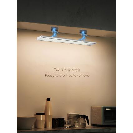 Keittiökaappien alla oleva LED-valo CABINET-4 PIR-anturilla LED/1,5W/230V 1100mAh 4000K