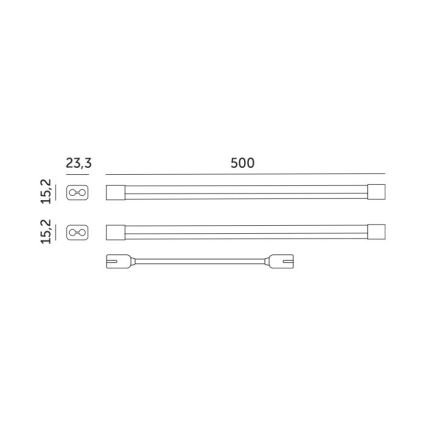 Keittiökaappien alla oleva LED-valo kasvien kasvattamiseen GROWLY 2xLED/8,5W/230V valkoinen