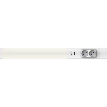Keittiökaappien alla oleva LED-valo laatikoilla ja USB portit LED/18W/230V 4000K hopea