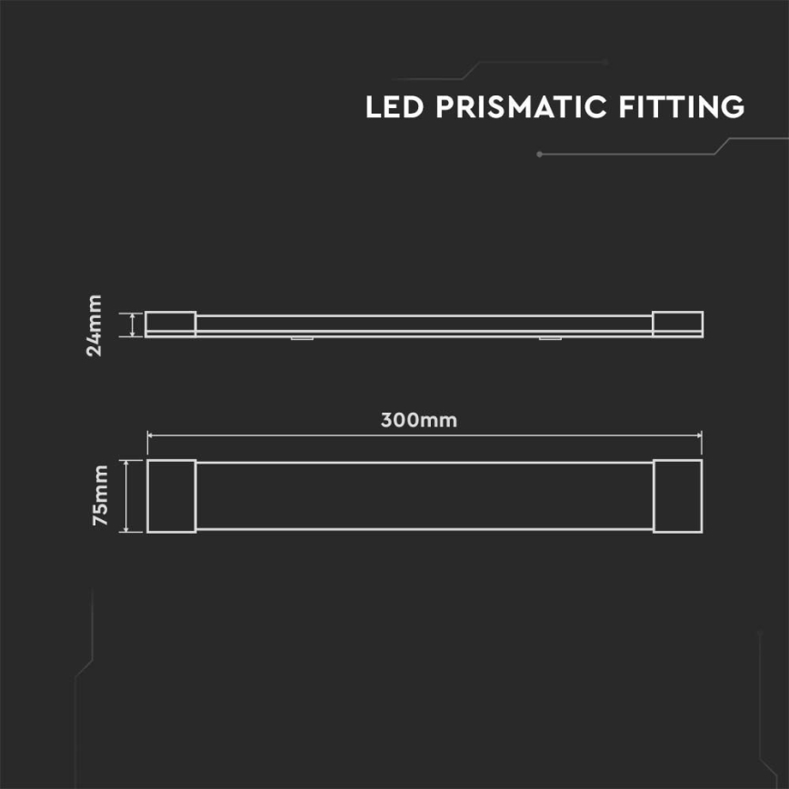 Keittiökaappien alla oleva LED-valo LED/10W/230V 3000K 30 cm