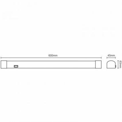 Keittiökaappien alla oleva LED-valo LED/15W/230V 4000K IP44