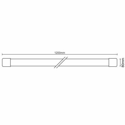 Keittiökaappien alla oleva LED-valo LED/40W/230V 4000K IP40