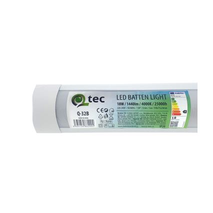 Keittiökaappien alla oleva LED-valo QTEC LED/18W/230V 60 cm valkoinen