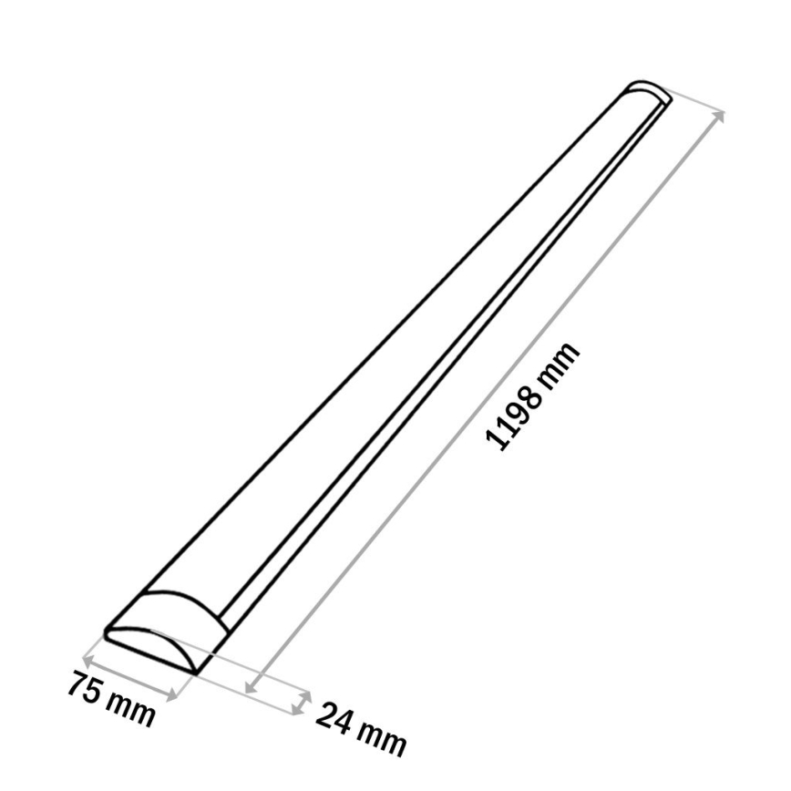 Keittiökaappien alla oleva LED-valo QTEC LED/36W/230V 120 cm valkoinen