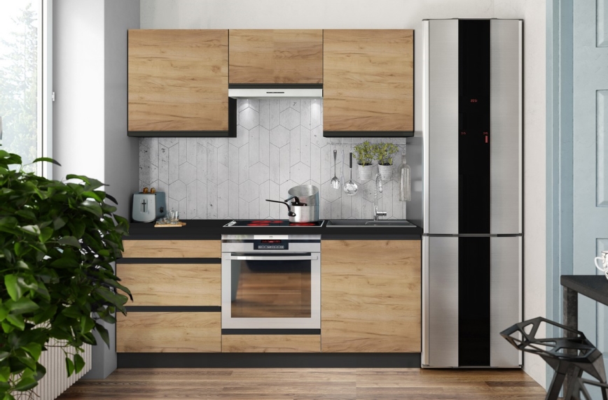 Keittiökaluste MARINA 180 cm craft-tammi