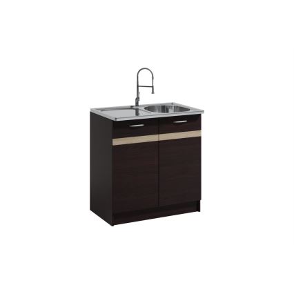 Keittiökaluste VALERIA 180 cm sonoma-tammi/ruskea