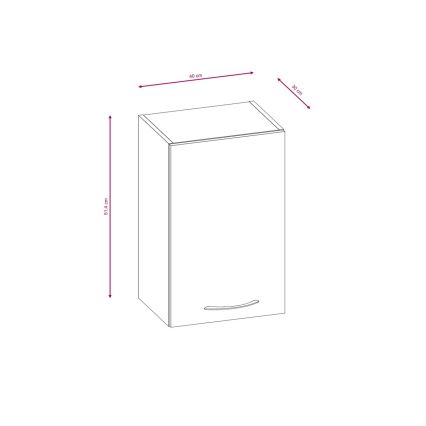 Keittiökaluste VALERIA 180 cm sonoma-tammi/ruskea