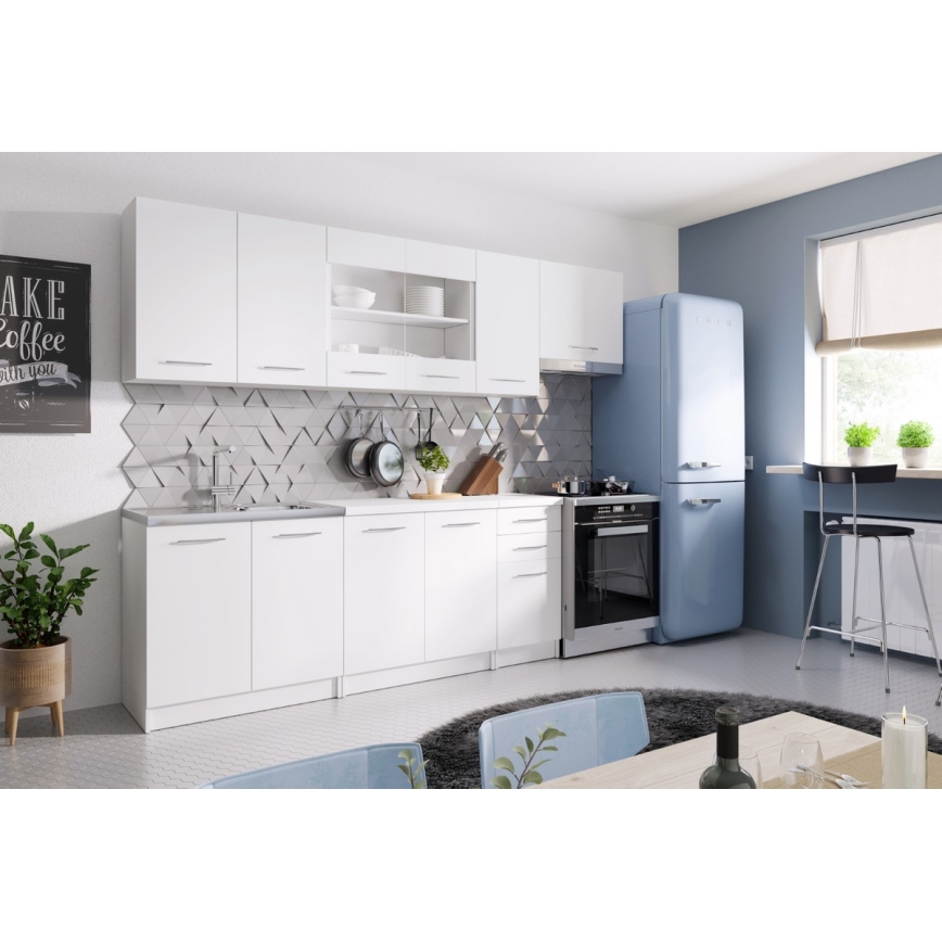 Keittiökalustopaketti MARISA 260 cm, valkoinen