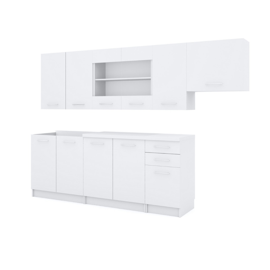 Keittiökalustopaketti MARISA 260 cm, valkoinen