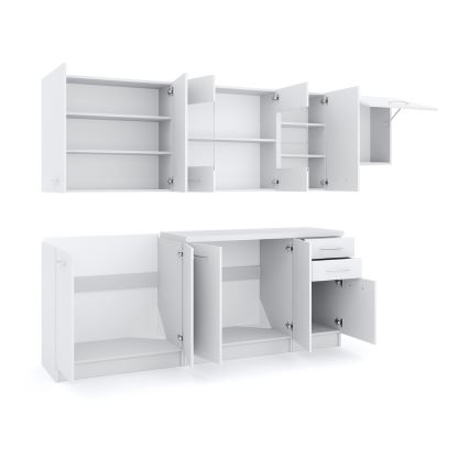 Keittiökalustopaketti MARISA 260 cm, valkoinen