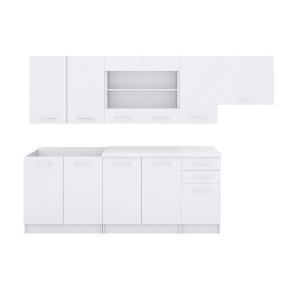 Keittiökalustopaketti MARISA 260 cm, valkoinen
