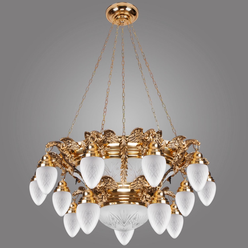 Kemar OW150 - Kattokruunu OURO EAGLE 15xE27/60W/230V + 6xE27/100W/230V