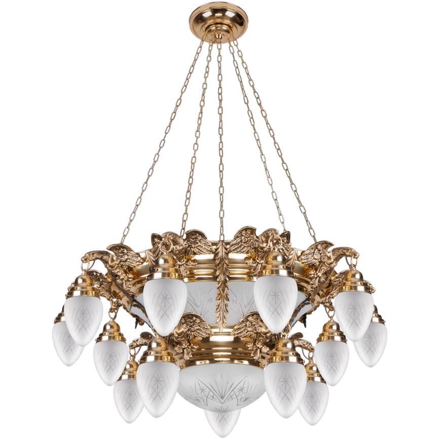 Kemar OW150 - Kattokruunu OURO EAGLE 15xE27/60W/230V + 6xE27/100W/230V