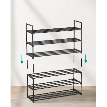 Kenkäkaappi ALVORO musta