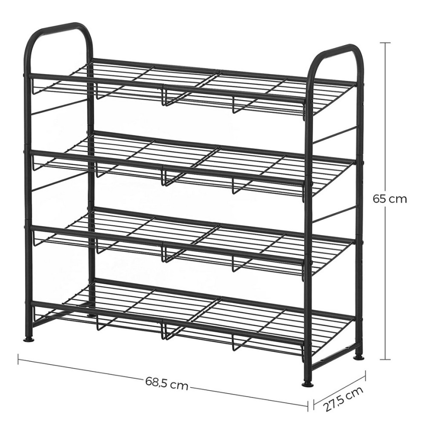 Kenkäkaappi ALVORO musta
