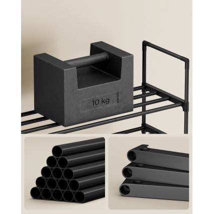 Kenkäkaappi ALVORO, musta