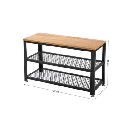 Kenkäkaappi DAVOR ruskea/musta