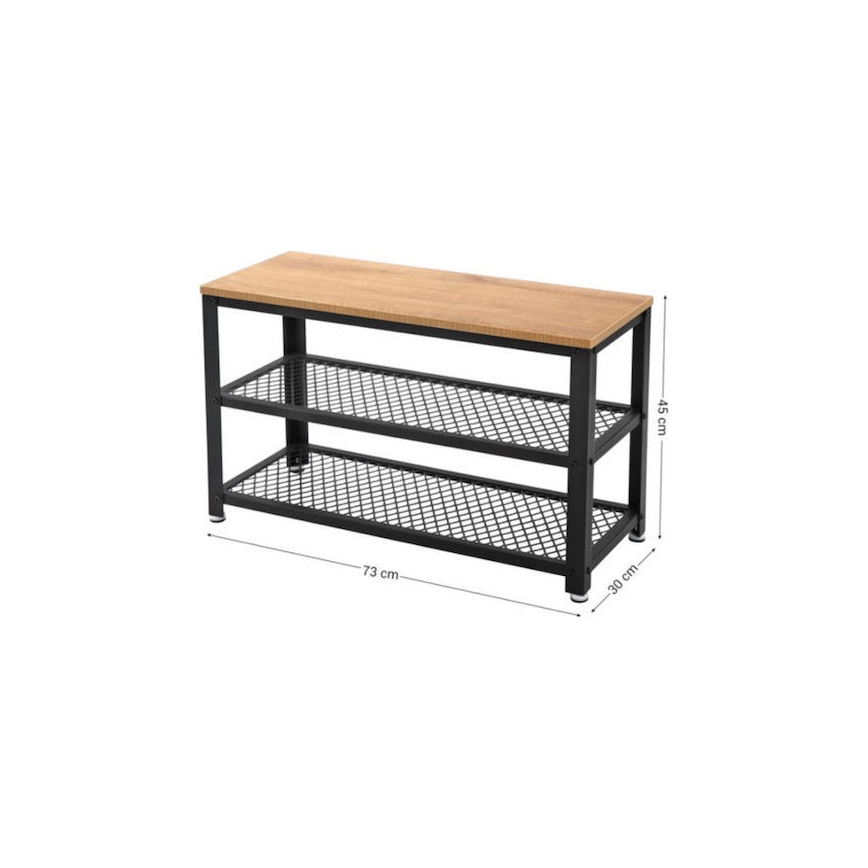 Kenkäkaappi DAVOR ruskea/musta