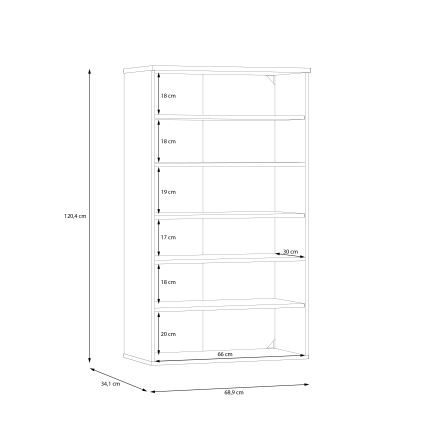 Kenkäkaappi ETON artisan-tammi/vihreä
