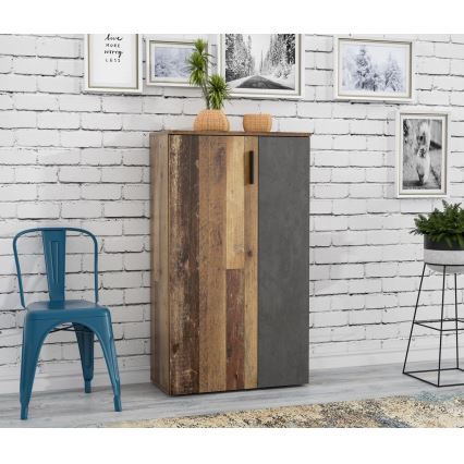 Kenkäkaappi ETON ruskea/antrasiitti