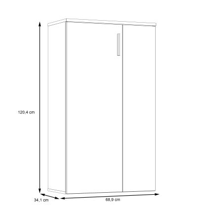 Kenkäkaappi ETON ruskea/antrasiitti